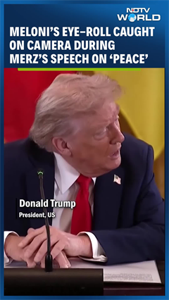 Italian PM Meloni's Epic Eye Roll During Germany Chancellor Merz's Speech Goes Viral Italian PM Meloni's Epic Eye Roll During Germany Chancellor Merz's Speech Goes Viral
