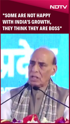 Video: 'Sabke Boss Unable To Accept India's Growth': Rajnath Singh's Dig At Donald Trump