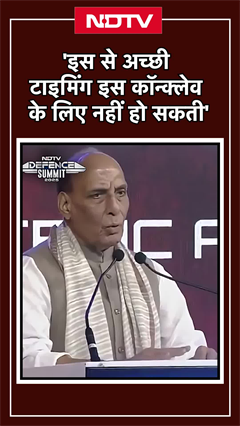 Video: Rajnath Singh At NDTV Defence Summit: 'इस से अच्छी टाइमिंग इस कॉन्क्लेव के लिए नहीं हो सकती'