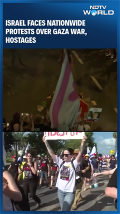 Massive Protests Rock Tel Aviv As Israelis Urge Netanyahu To End Gaza War & Release Hostages