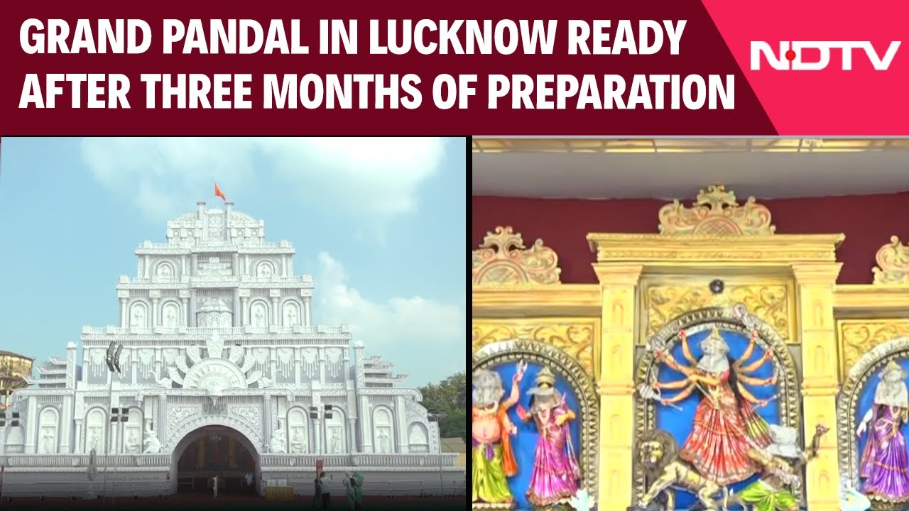 Durga Puja Grand Pandal In Lucknow Crafted In 3 Months Ready To Welcome Devotees