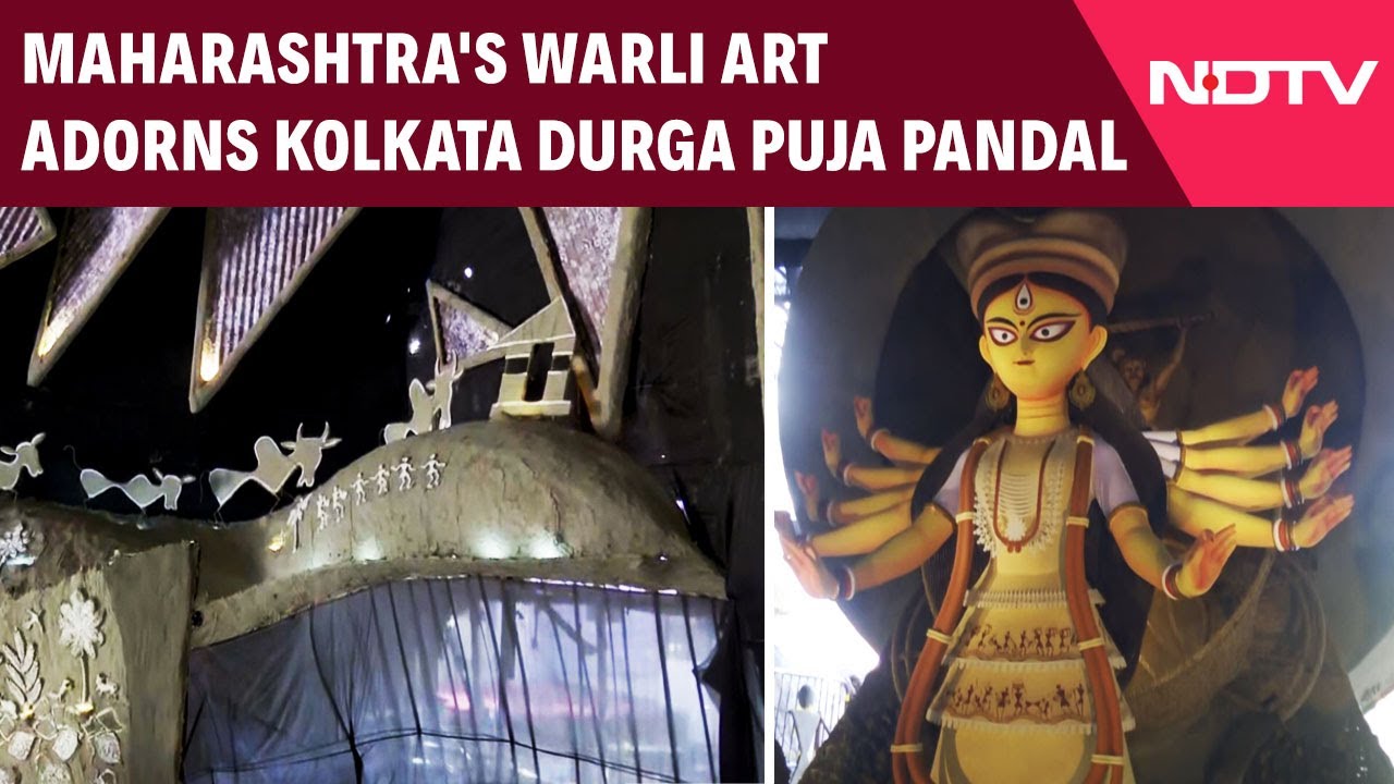 Video: Khidderpore Durga Puja Pandal Brings Slice Of Maharashtra Art To Kolkata