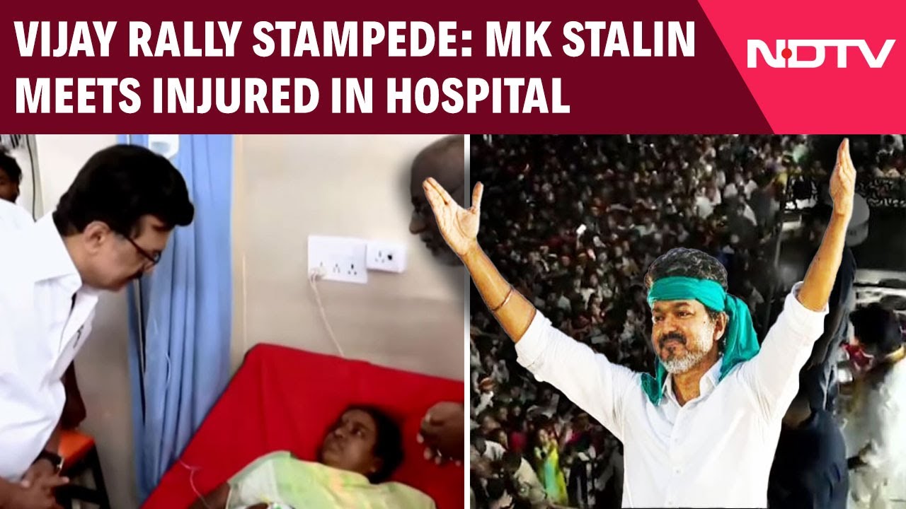 Karur Stampede: Tamil Nadu CM MK Stalin Meets Injured In Hospital Karur Stampede: Tamil Nadu CM MK Stalin Meets Injured In Hospital
