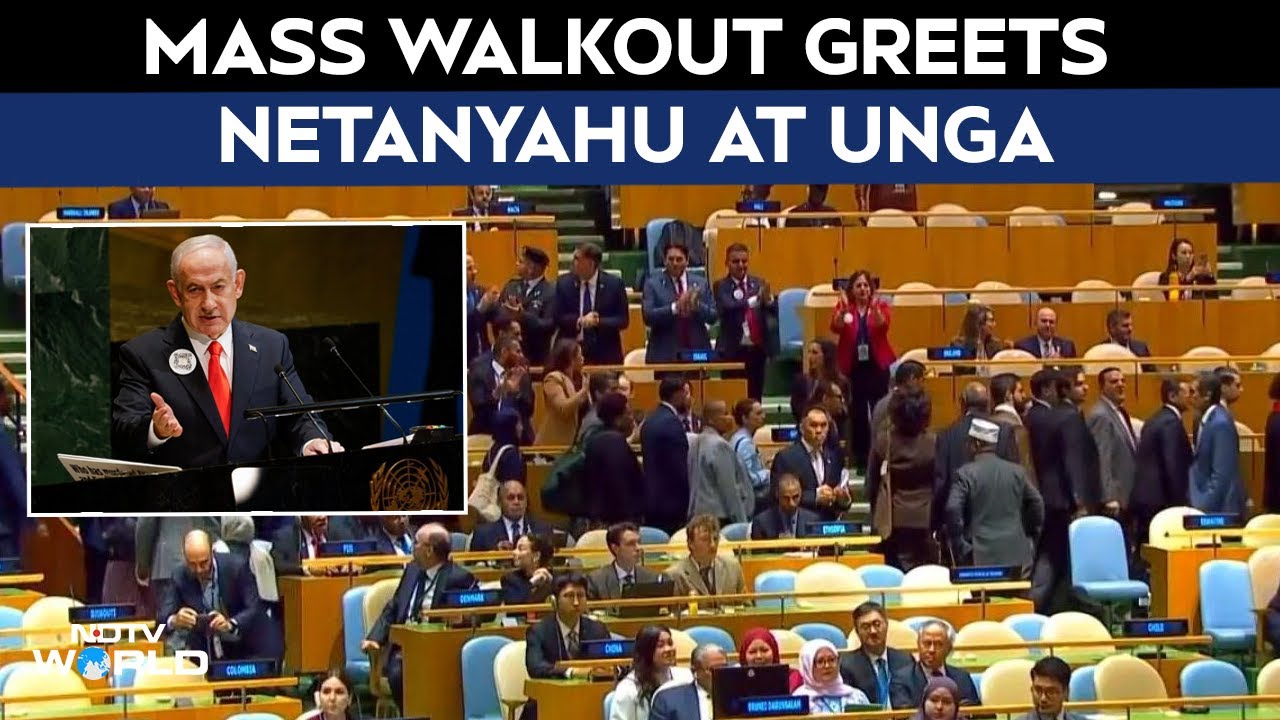 UNGA Netanyahu | Explained In 60 Seconds: Mass Walkout Greets Netanyahu At UNGA