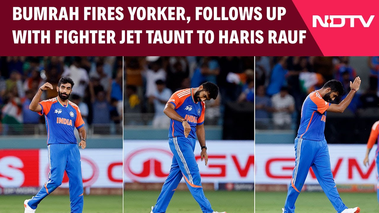 Asia Cup 2025 Final | Bumrah Fires Yorker, Follows Up with Fighter Jet Taunt to Haris Rauf