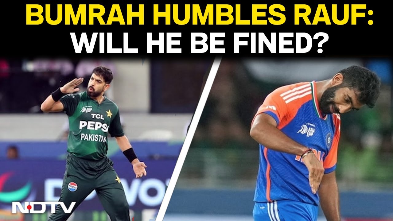 India Pakistan Match | Bumrah's 'Plane Down' Reply To Rauf Goes Viral: Will He Be Fined?