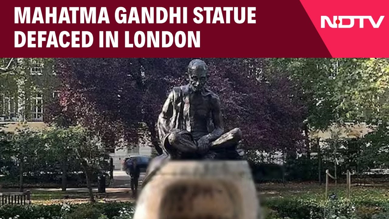 Iconic Gandhi Statue Near London University Vandalised, India Reacts