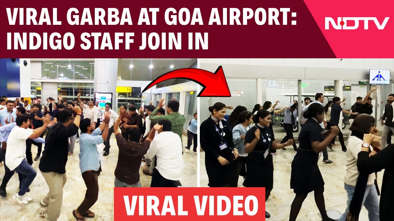 Viral Video: Garba At Goa Airport: IndiGo Staff Join In As Fliers Make The Most Of Flight Delay