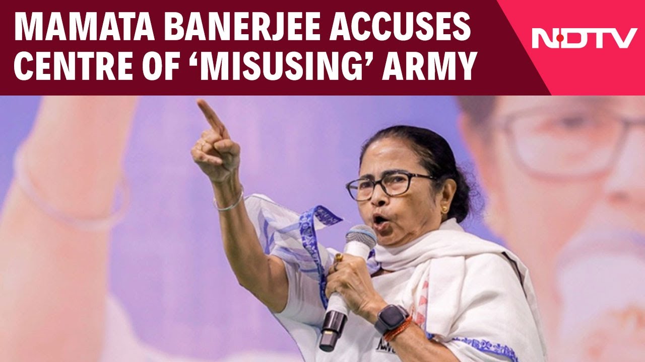 Video: Army Pulls Down TMC Stage In Kolkata, Mamata Banerjee Blames BJP For 'Misuse'