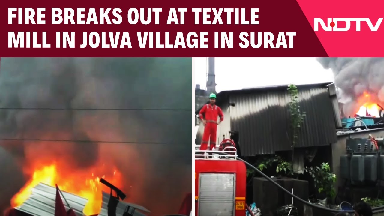 Video: Gujarat News | Fire Breaks Out At Textile Mill In Jolva Village In Gujarat’s Surat