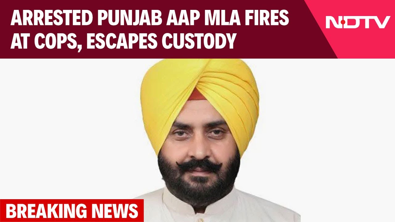 Punjab AAP MLA, Arrested On Rape Charges, Flees After Allegedly Firing At Cops