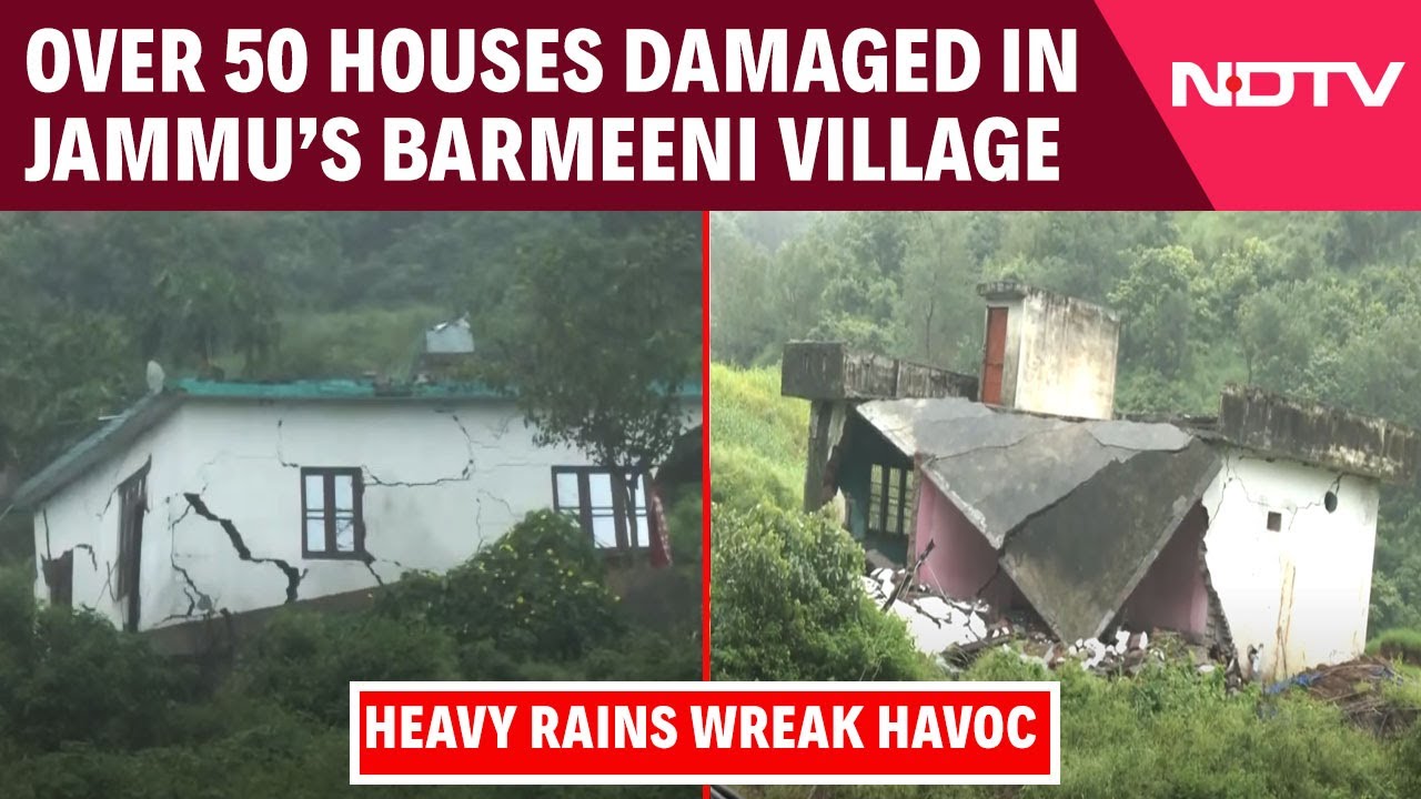 Video: Jammu Kashmir News | Over 50 Houses Damaged In Jammu's Barmeeni Village After Heavy Rains