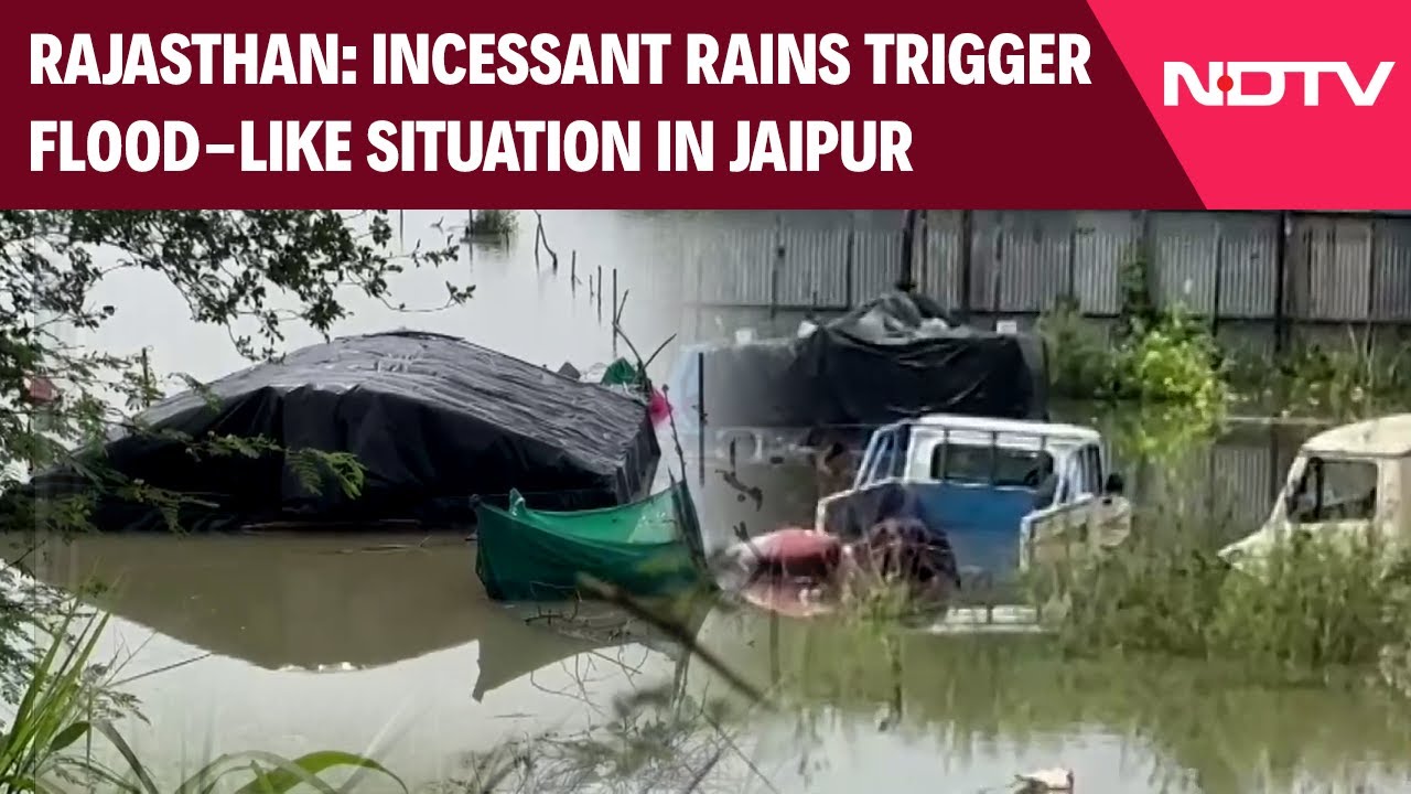 Rajasthan Rain News | Incessant Rainfall Triggers Flood-Like Situation In Jaipur