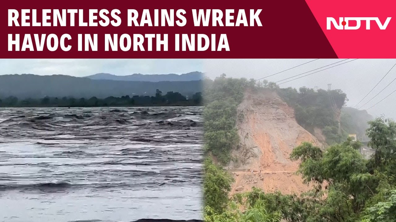 Rain In North India | Incessant Rains Trigger Landslides And Flooding Across Northern India