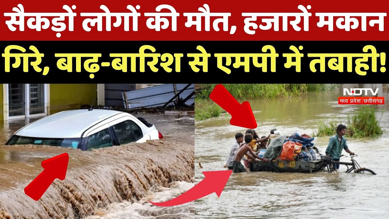 MP Flood Alert: सैकड़ों लोगों की मौत, हजारों मकान गिरे, बाढ़-बारिश से एमपी में तबाही! | Heavy Rain MP Flood Alert: सैकड़ों लोगों की मौत, हजारों मकान गिरे, बाढ़-बारिश से एमपी में तबाही! | Heavy Rain