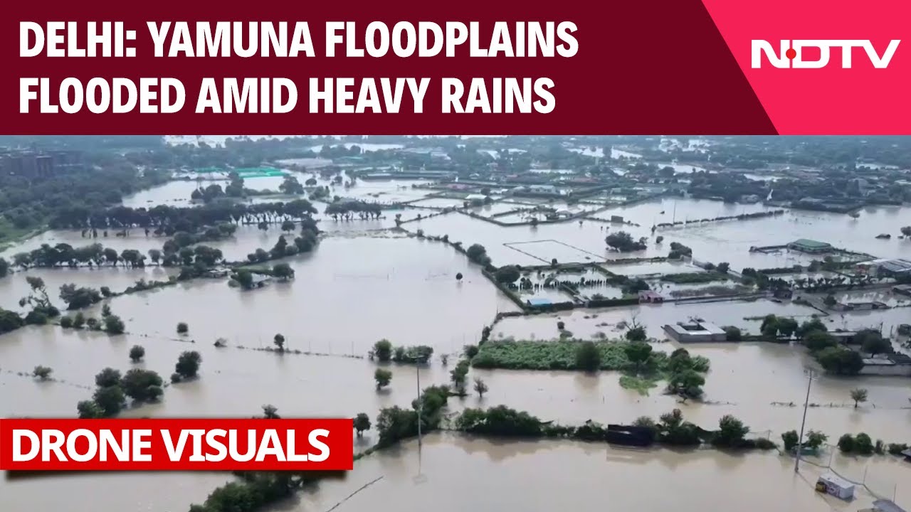 Yamuna Floods News | Drone Visuals: Yamuna overflows, Floods Hit Parts Of NCR After Heavy Rainfall Yamuna Floods News | Drone Visuals: Yamuna overflows, Floods Hit Parts Of NCR After Heavy Rainfall