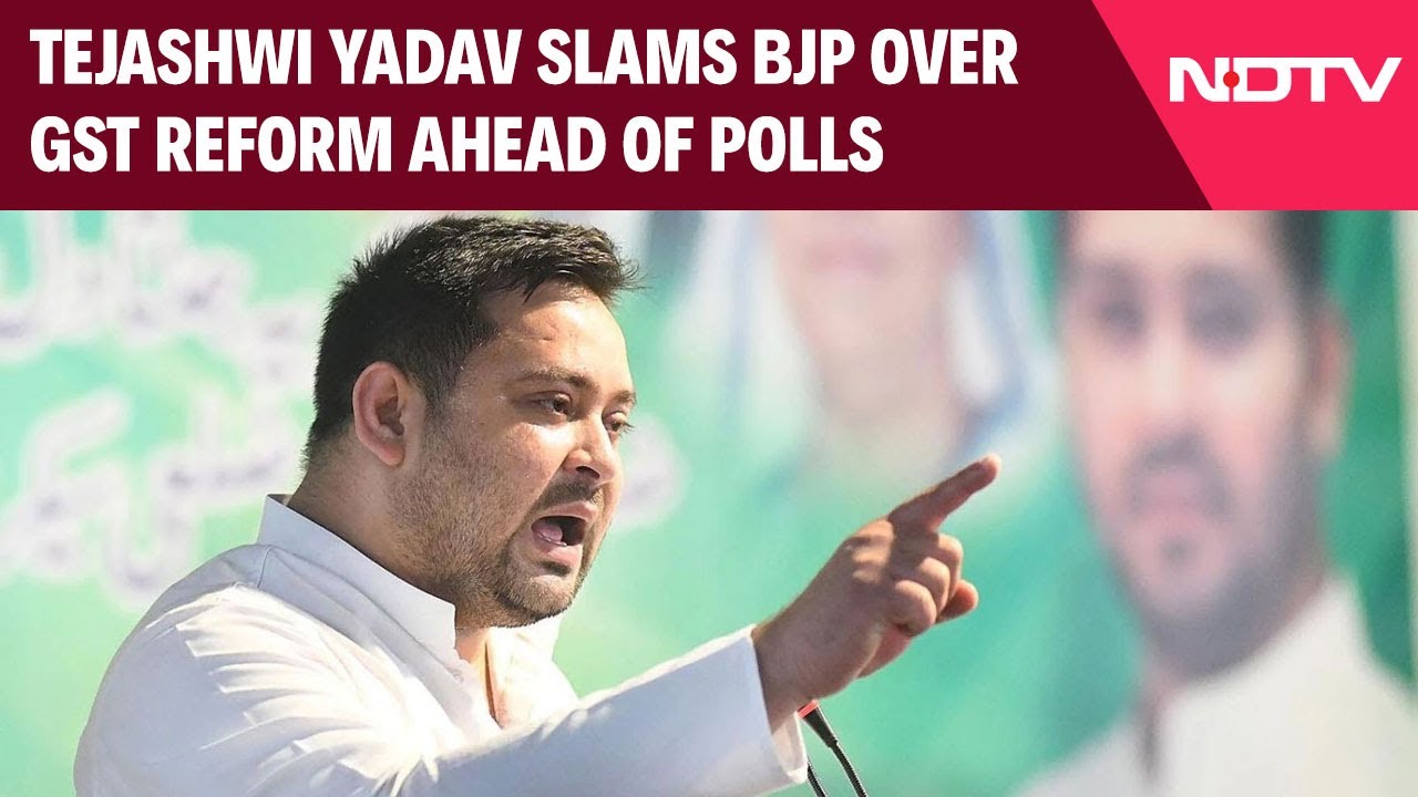 Tejashwi Yadav Slams BJP Govt Over GST Reform Ahead Of Bihar Assembly Elections