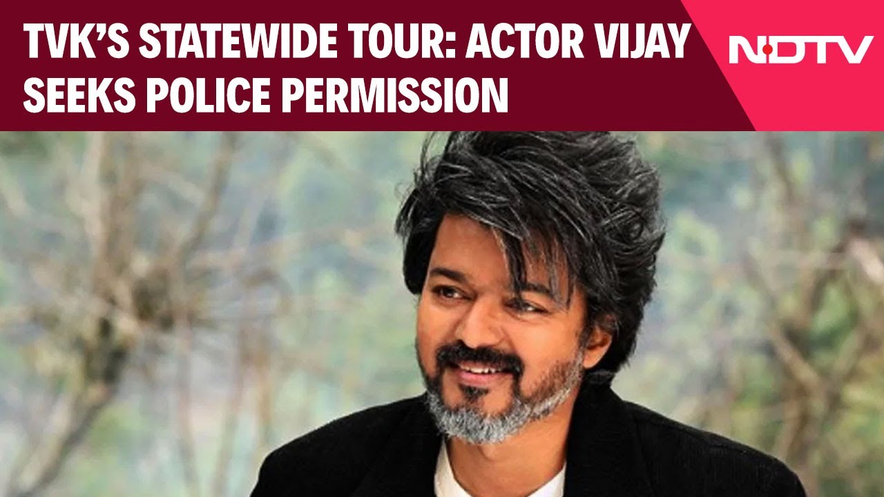 Video: Actor Vijay News | Actor Vijay Seeks Police Permission For TVK's Tamil Nadu Tour