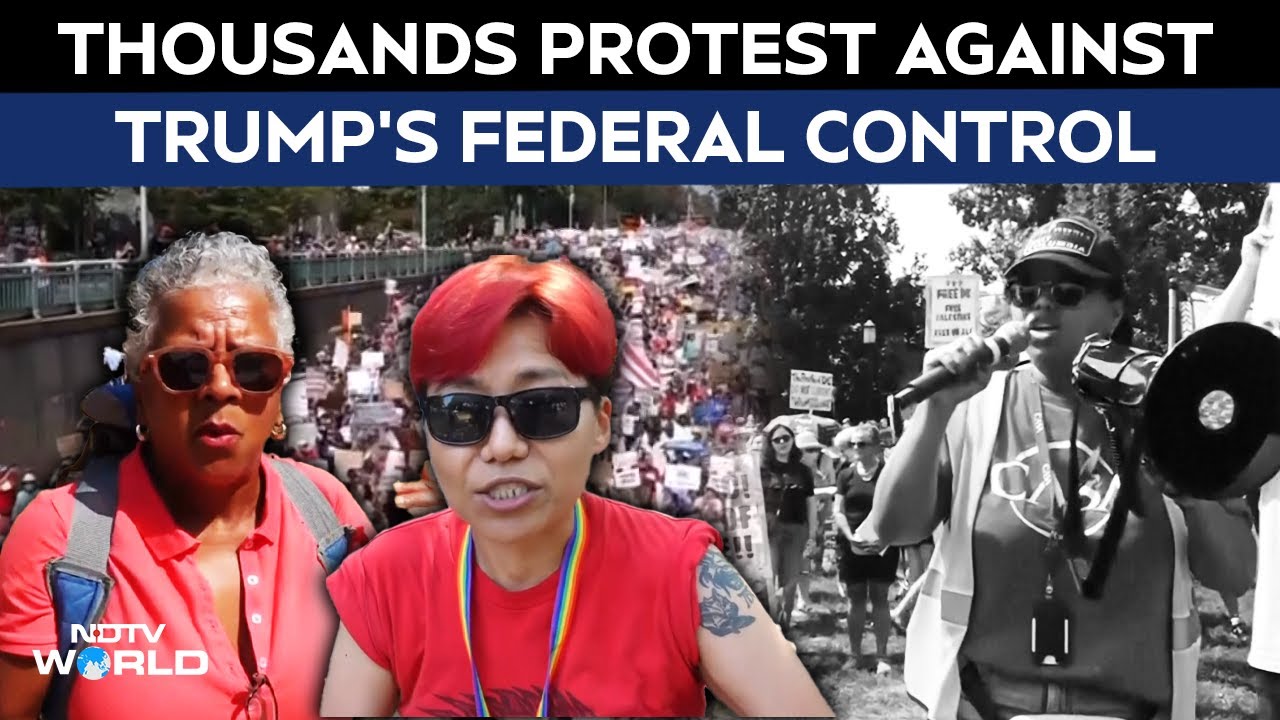 Video: Massive Anti-Trump Protest Against Federal Control In Washington