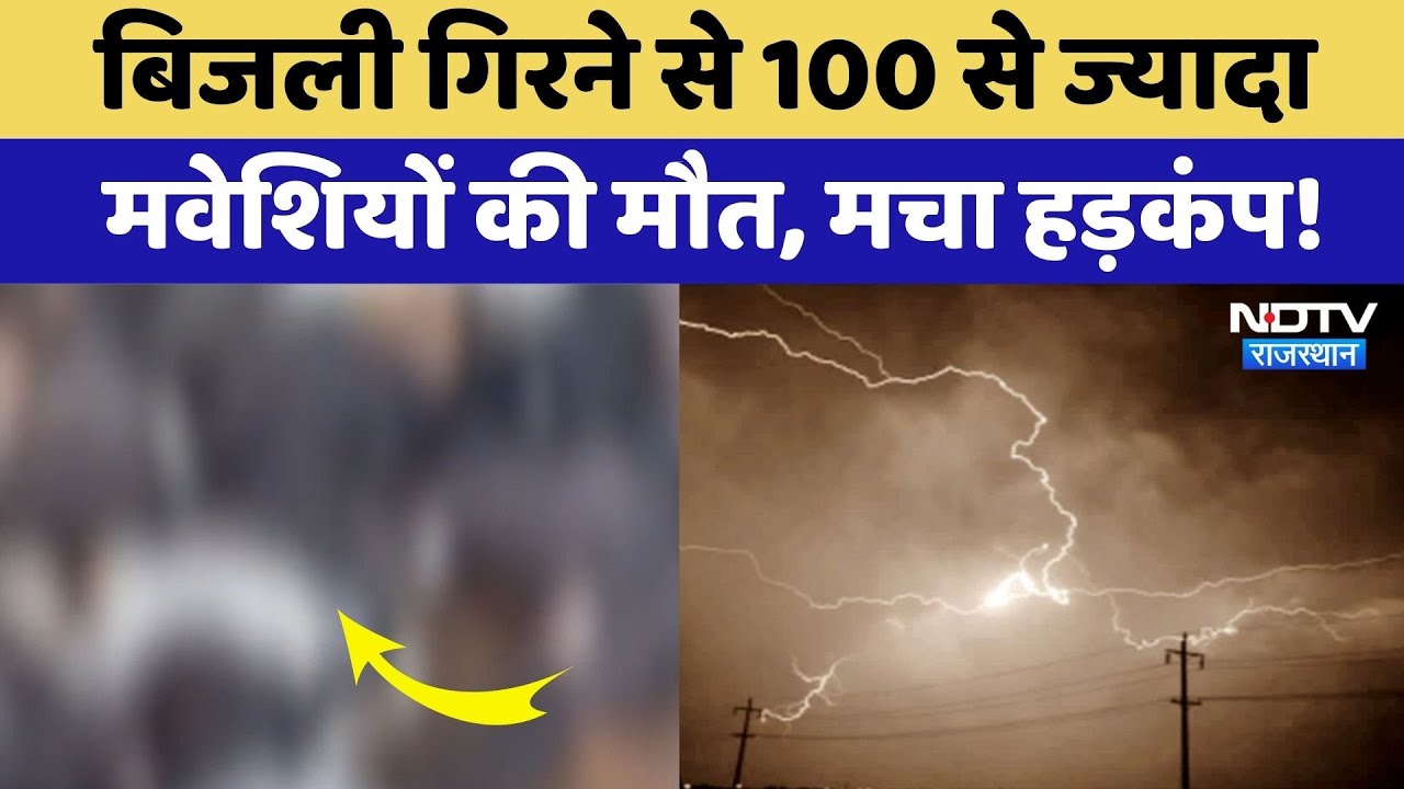 Bikaner में आकाशीय बिजली का कहर! 129 Cattle की मौत, मचा हड़कंप | Lightning Strike | Top News Bikaner में आकाशीय बिजली का कहर! 129 Cattle की मौत, मचा हड़कंप | Lightning Strike | Top News