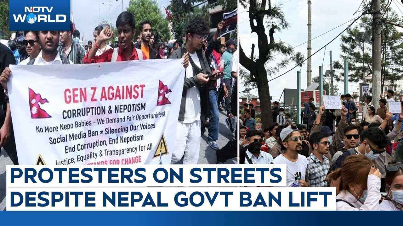 Nepal Protests | Protesters Remain On Kathmandu Streets Despite Nepal Govt Revoking Social Media Ban