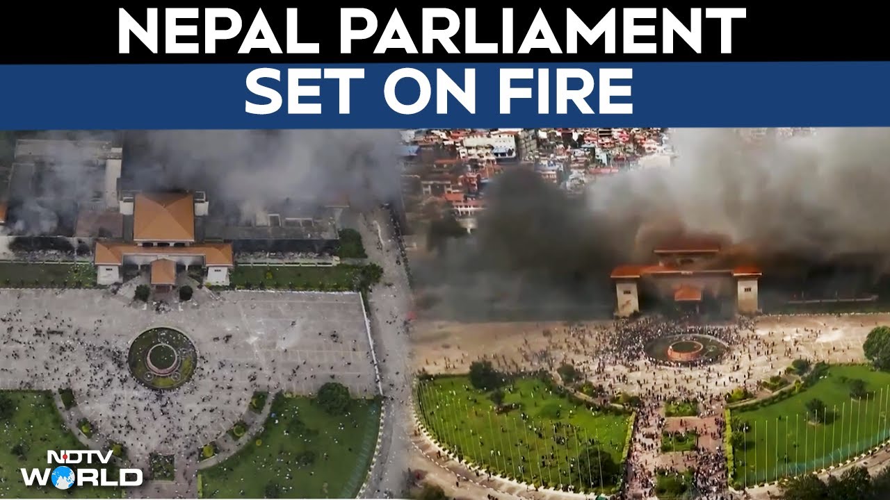 Nepal Unrest News | Video: Nepal Parliament Set On Fire