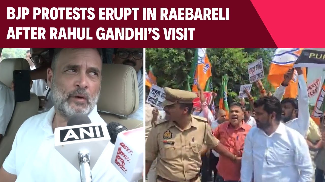 Vote Theft Row | Rahul Gandhi in Raebareli | BJP Protests Erupt Over Remarks on PM Modi’s Mother
