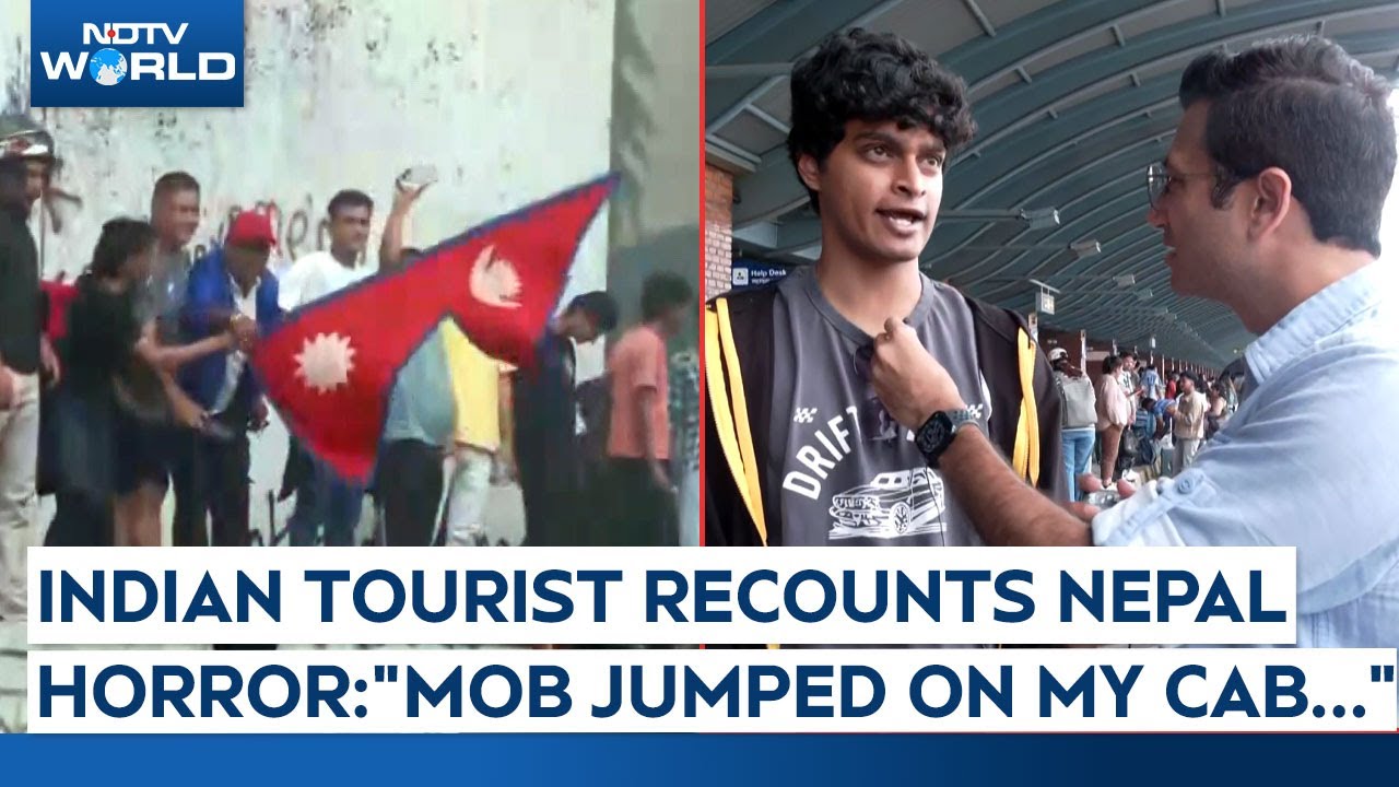 Nepal Protest News | Indian Tourist Recounts Horror: "Mob Jumped On My Cab, Smashed the Glass"