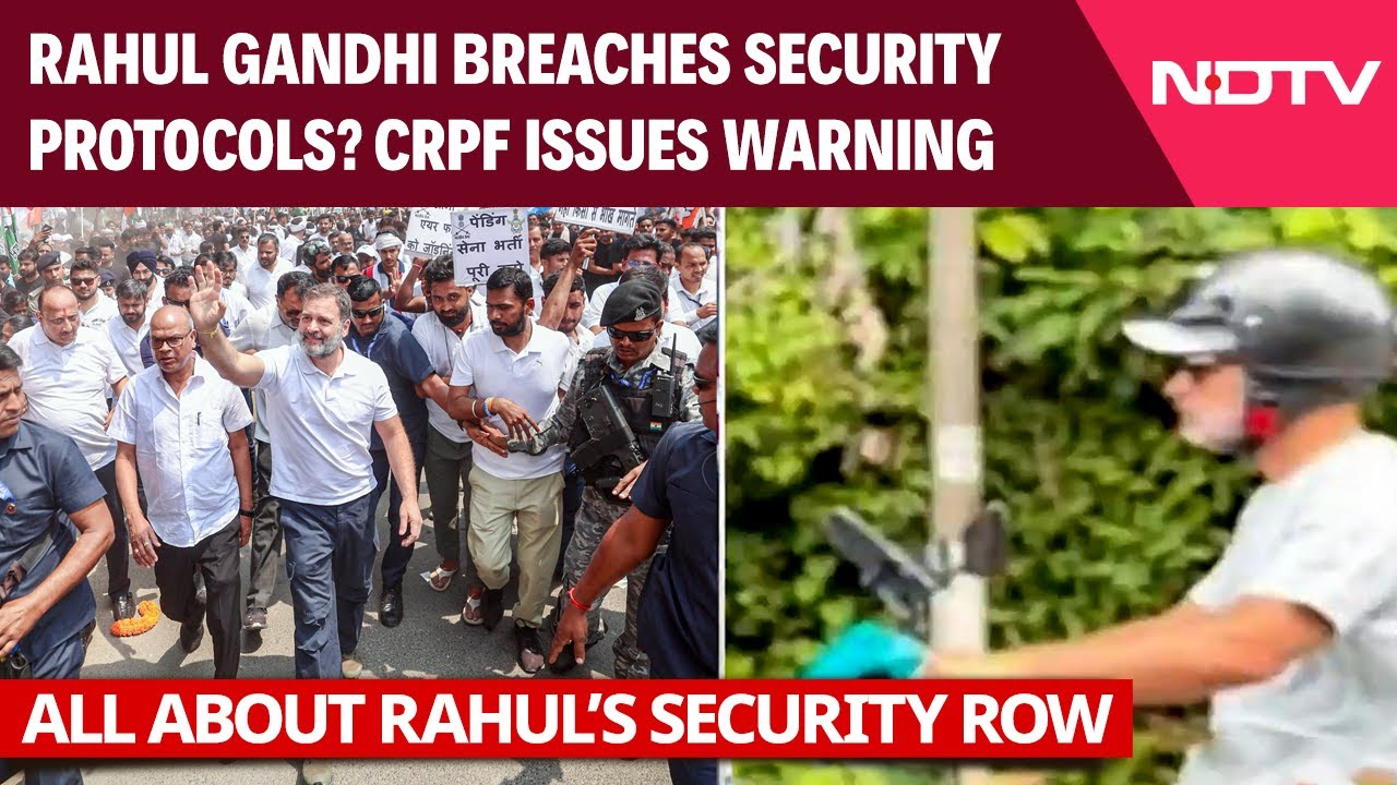 Rahul Gandhi Security Breach Row: Politics Over CRPF Warning