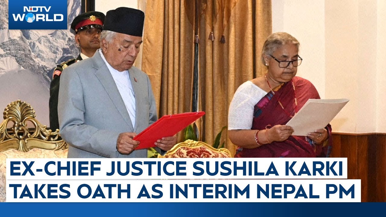Ex-Chief Justice Sushila Karki Takes Oath As Nepal's Interim Prime Minister Ex-Chief Justice Sushila Karki Takes Oath As Nepal's Interim Prime Minister