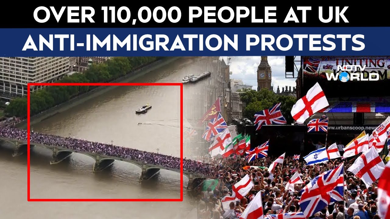 Thousands Gather For Anti-Immigration March Led By Right-Wing Activist In London