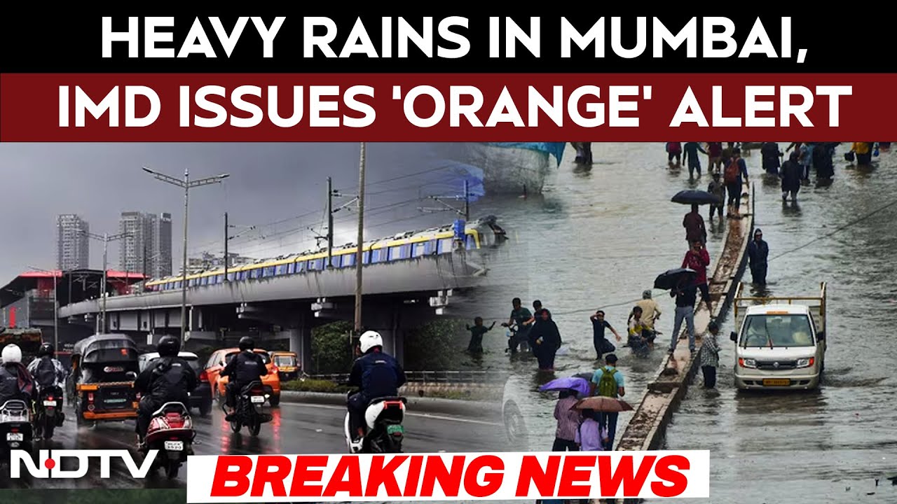 Video: Heavy Rains In Mumbai On First Day Of Week; IMD Issues Warning