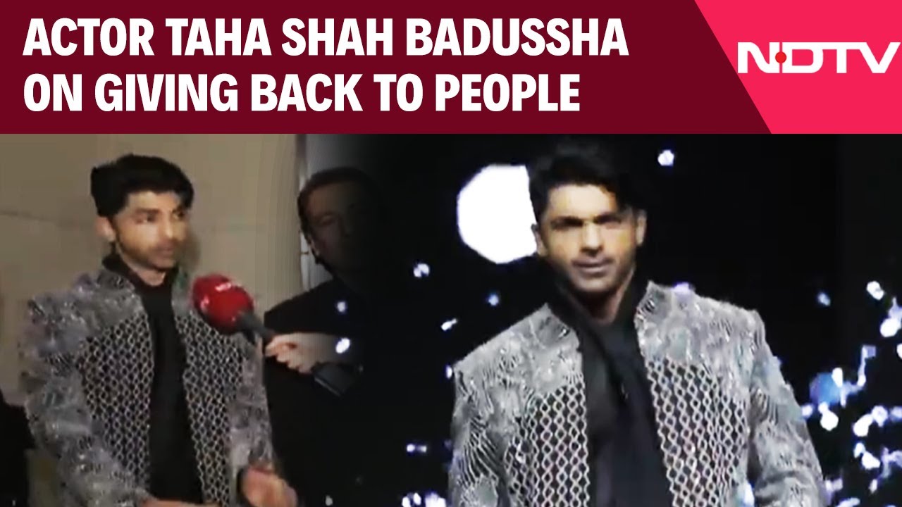 Video: Taha Shah Badussha | Fashion For A Cause | Actor Taha Shah Badussha On Giving Back To People