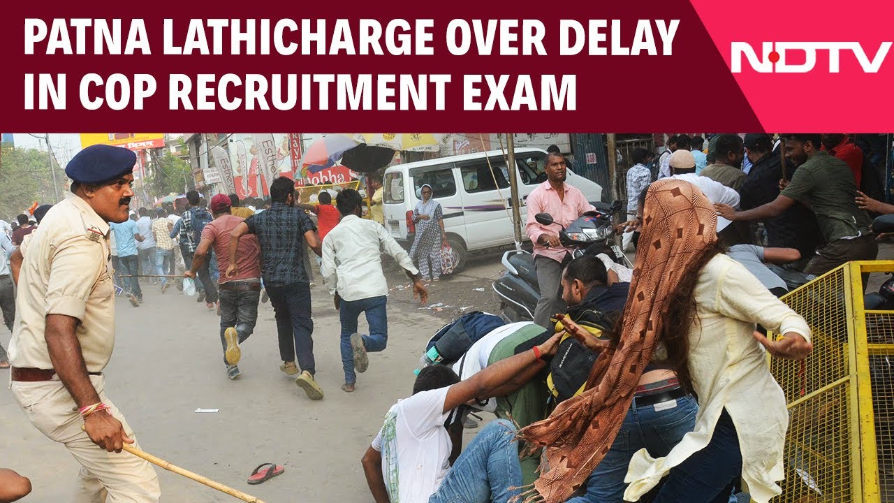 Lathicharge In Patna As Candidates Protest Over Delay In Police Recruitment Exam