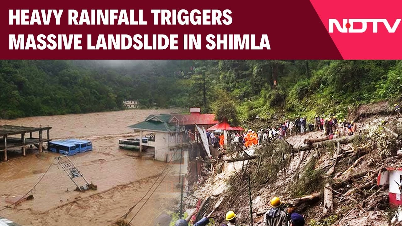 Himachal Pradesh News | Several Vehicles Buried Following Heavy Rain-Triggered Landslides In Shimla