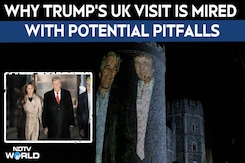 Trump UK Visit | Trump-Epstein Photos Projected At Windsor Castle: Trump Arrives In UK Amid Protests Trump UK Visit | Trump-Epstein Photos Projected At Windsor Castle: Trump Arrives In UK Amid Protests