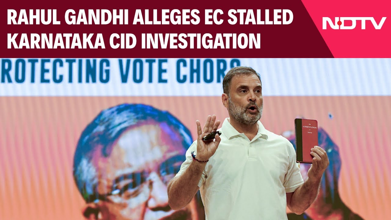 Rahul Gandhi Hydrogen Bomb News | LoP Alleges EC Stalled Karnataka CID Investigation In 'Vote Chori' Rahul Gandhi Hydrogen Bomb News | LoP Alleges EC Stalled Karnataka CID Investigation In 'Vote Chori'