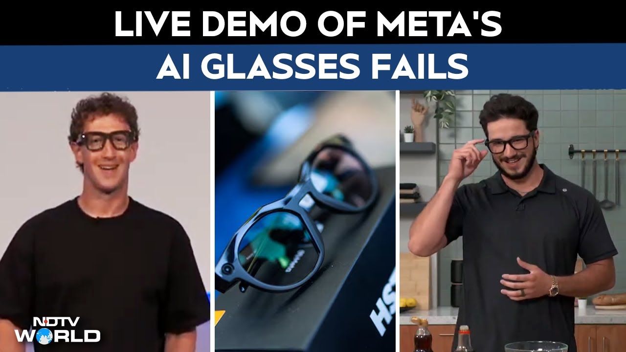 Zuckerberg’s Demo of Meta AI Glasses Fails on Stage - Video Surfaces
