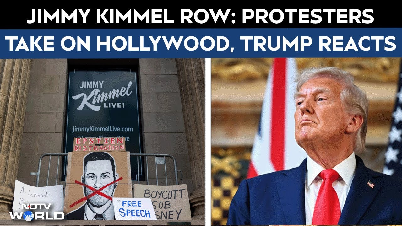 Video: Jimmy Kimmel Fired | Protests Take Place Outside ABC, Trump Warns TV Networks Over 'Negative Press'