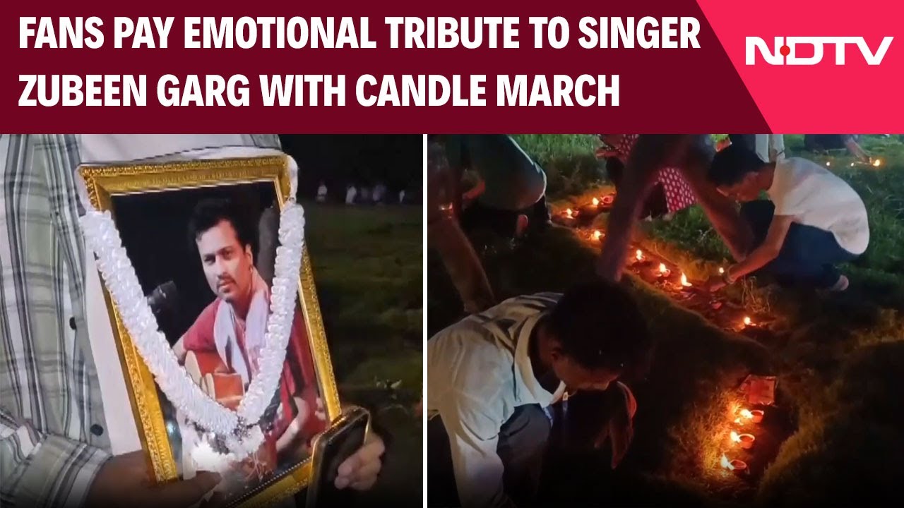 Fans Pay Emotional Tribute To Singer Zubeen Garg With Candle March