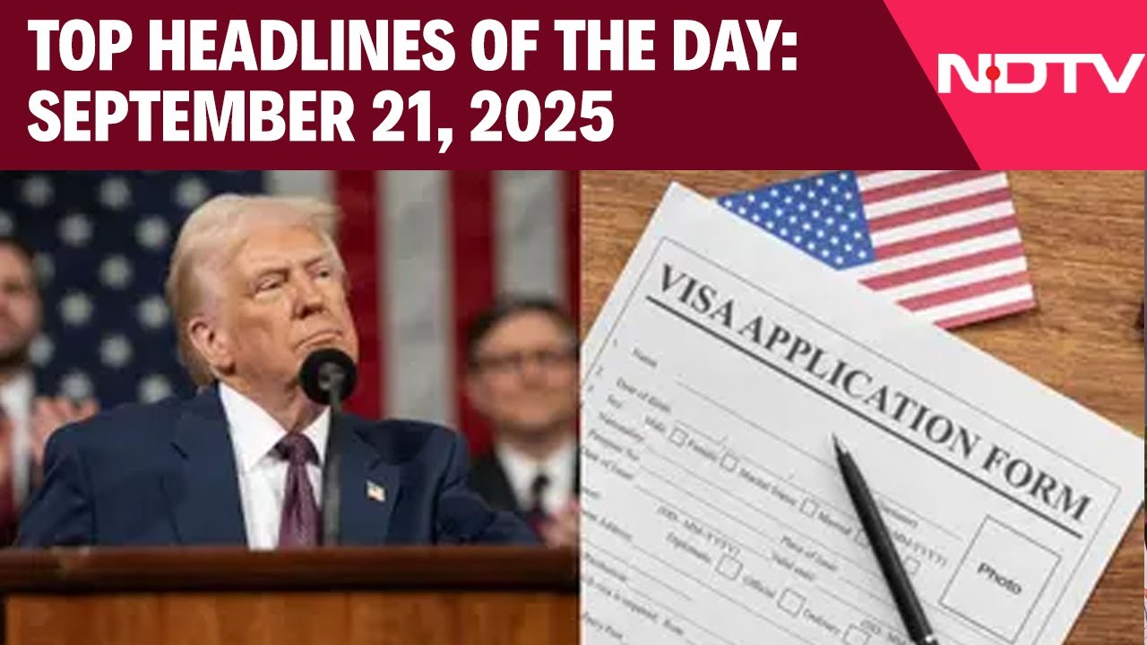 Trump On H1B Visa | White House Clarifies On H-1B Visa | Top Headlines Of September 21, 2025