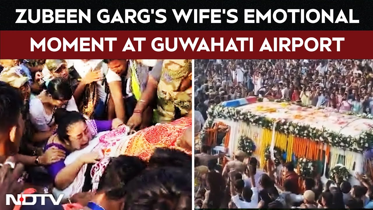 Video: Zubeen Garg's Wife Breaks Down As Singer's Body Arrives In Assam