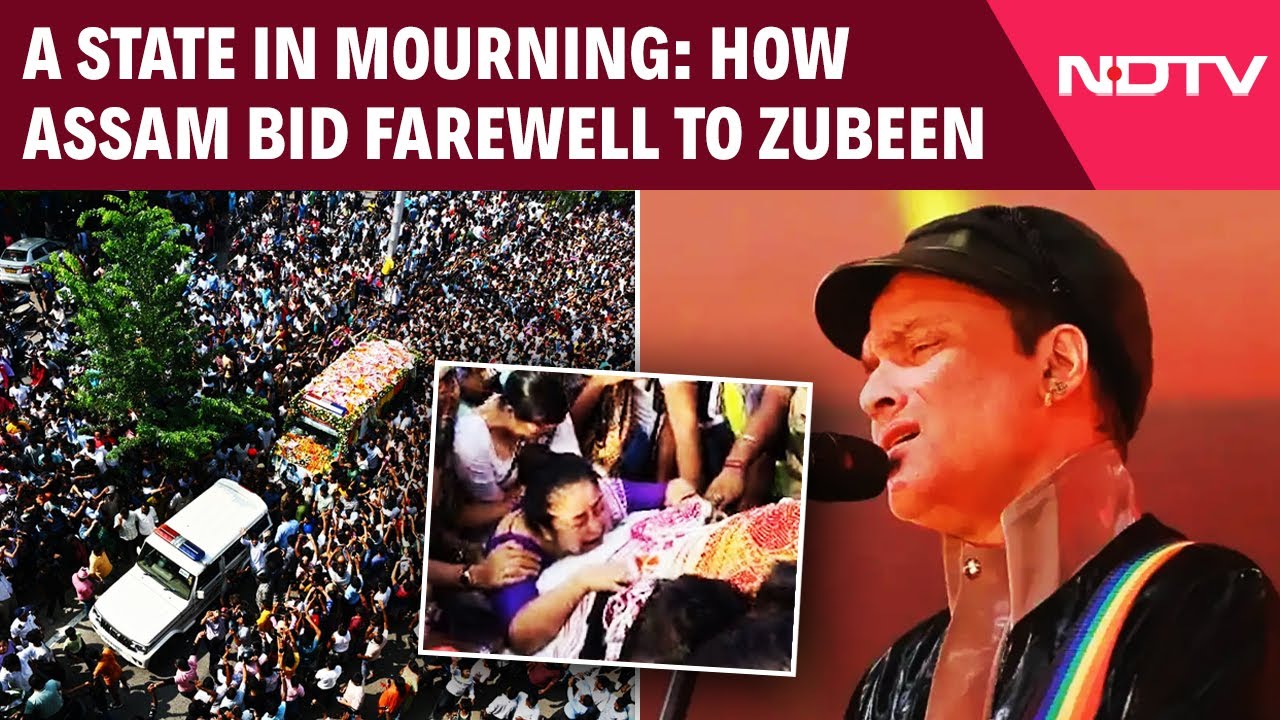 Video: Zubeen Garg Funeral | Assam Weeps: Thousands Line Streets for Zubeen’s Farewell