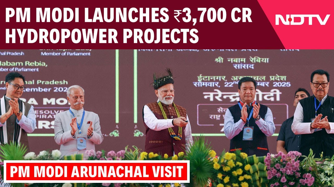 Video: PM Modi Lays Foundation Stone For Hydropower Projects Worth Over Rs 3,700 Crore In Arunachal
