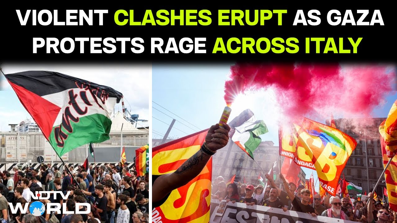 Video: Milan Protests | Gaza Protests Turn Violent In Milan, Italy As Police Clashed With Protesters