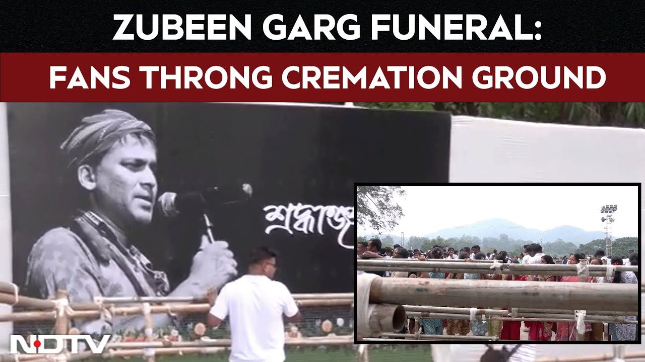 Video : Zubeen Garg Funeral | Fans Throng Cremation Ground To Bid Goodbye To Singer Zubeen Garg