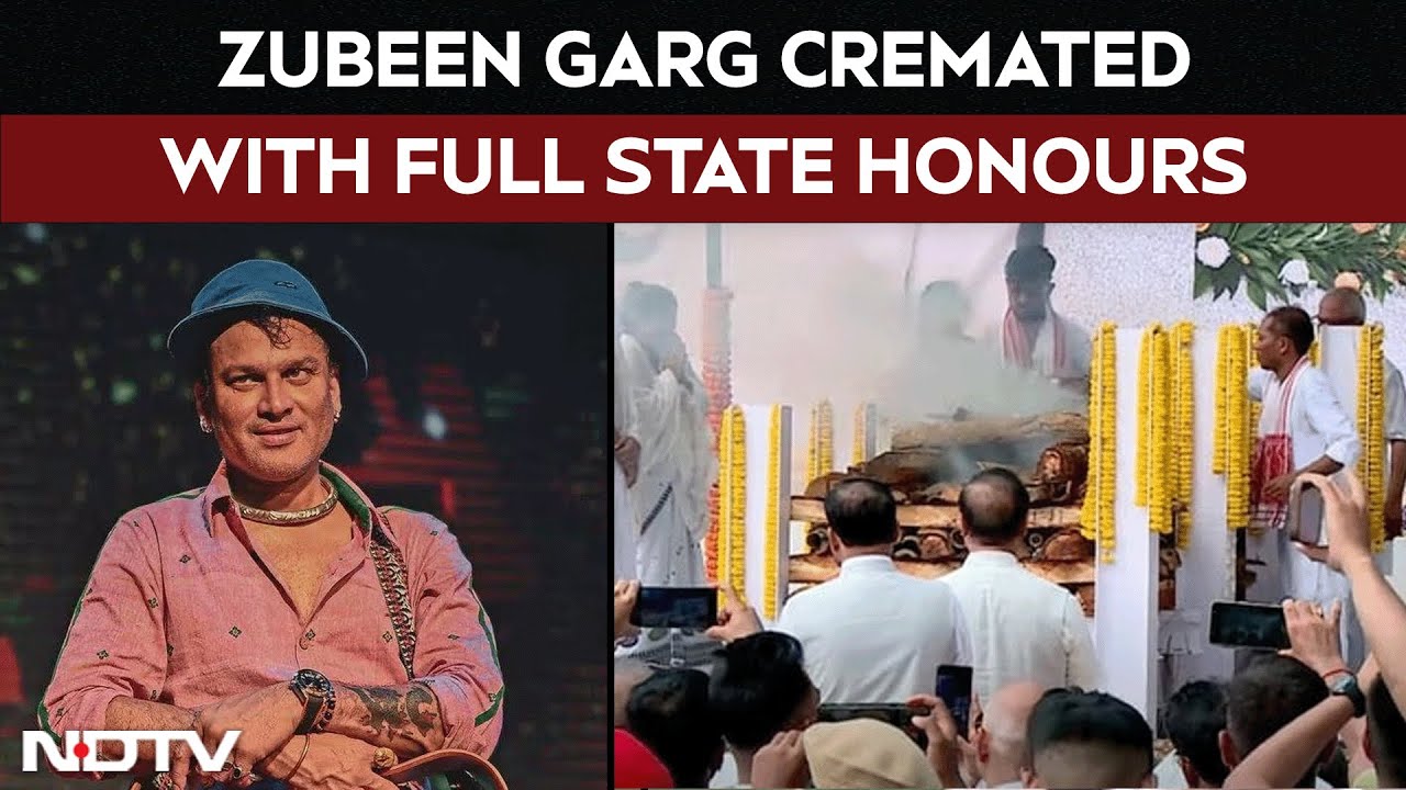 Video: Zubeen Garg Funeral | Zubeen Garg's Sister Lit His Pyre, Cremated With Full State Honours