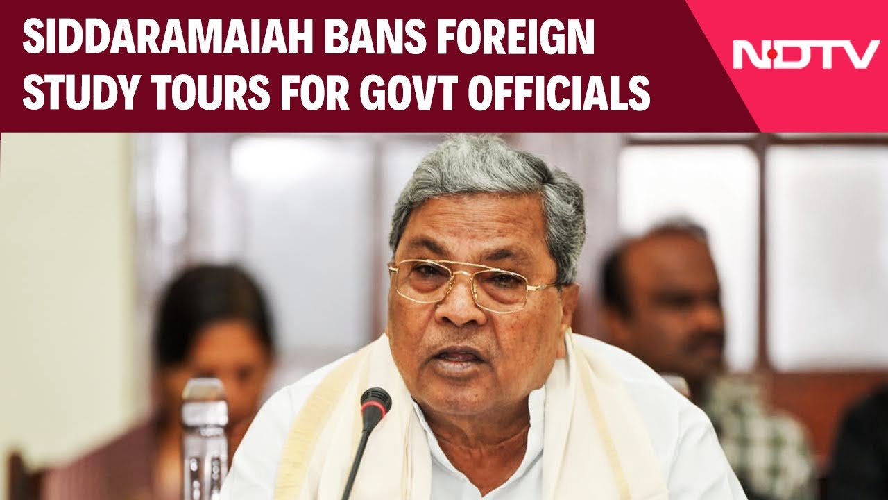 Siddaramaiah Bans Foreign Study Tours For Government Officials