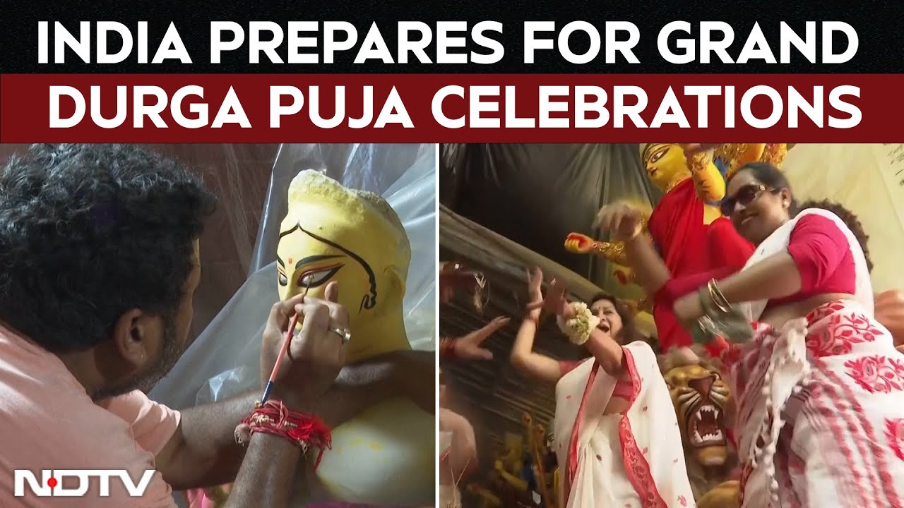 Video: India Prepares for Grand Durga Puja Celebrations Honouring Goddess Durga