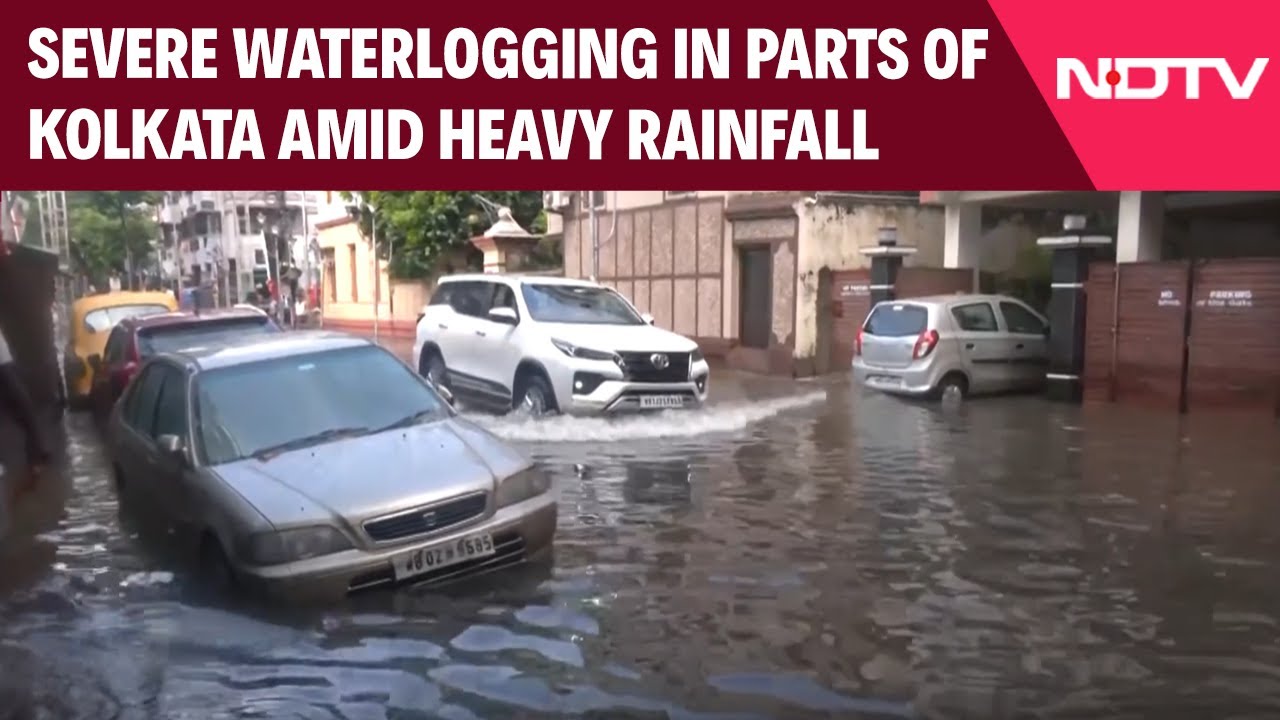 Kolkata Rain News | Severe Waterlogging In Parts Of Kolkata Amid Heavy Rainfall Across The City